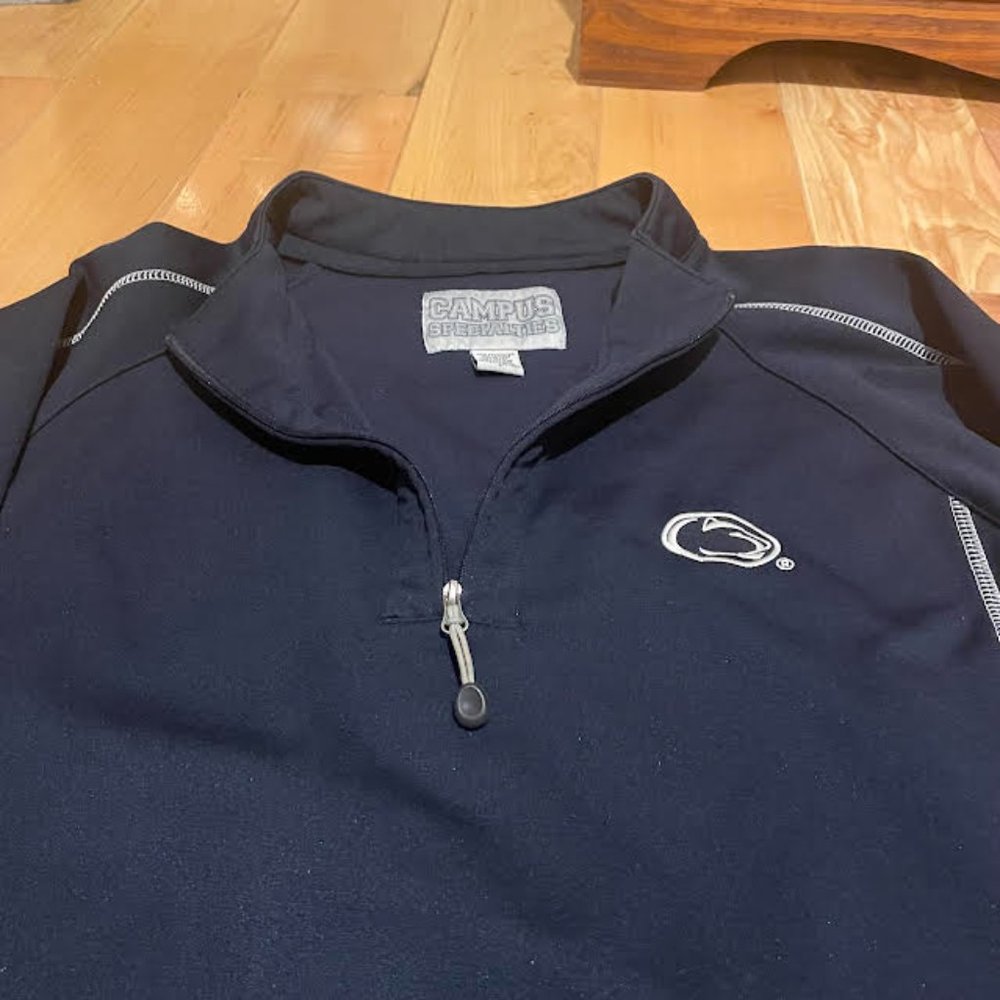 Penn State Navy Blue Quarter Zip, Size L